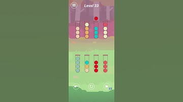 Ball Sort Puzzle Hard Level 33 gameplay (iOS Android)