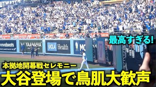 鳥肌注意本拠地開幕戦セレモニーで大谷翔平がドジャースファンから大歓声【現地映像】3月29日ドジャースvsカージナルス第1戦