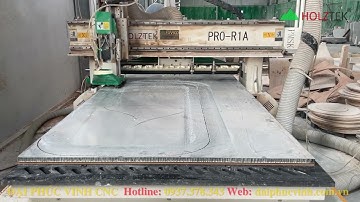 Máy cnc nesting Holztek cắt nhôm tổ ong, Aluminum honeycomb