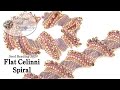 Flat Celinni Spiral - DIY Jewelry Making Tutorial by PotomacBeads