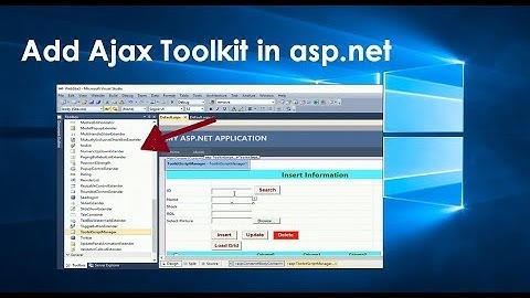 how to add ajax toolkit in asp.net visual studio. part 1