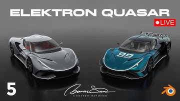 Elektron Quasar - Part 5 -  Blender Car Modeling #elektron #quasar