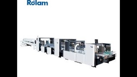 1200AC Crash Lock Bottom Corrugated Box Folding Gluing Machine Rolam RAGAOKE  Folder Gluer