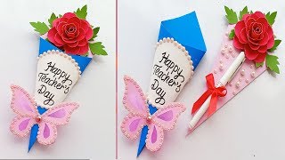 DIY Teacher's Day Pen gift card \\ How to make Teacher's day card screenshot 5