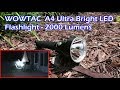 WOWTAC A4 Ultra Bright 2000 Lumens LED Flashlight