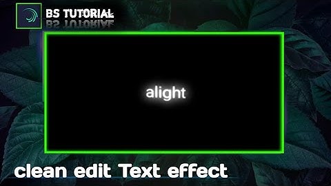 How to glow + wave warp " titok trend text effect " in alightmotion || tutorial #BStutorial