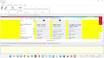 Scraping Bosch website listings data and details page data using Webharvy