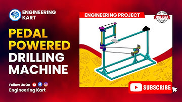 LOW COST Pedal Operated Drilling Machine |  Pedal Powered Drill |MECHANICAL ENGINEERING PROJECT