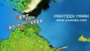 Underwater text in kinemaster | text inside water effect | kinemaster tutorial