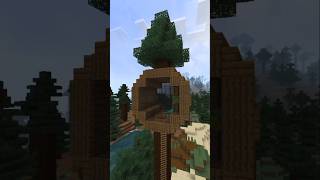 как ПОСТРОИТЬ ДОМ на ДЕРЕВЕ #minecraft #minecraftbuilding #minecrafttutorial #стартовыйдом #build
