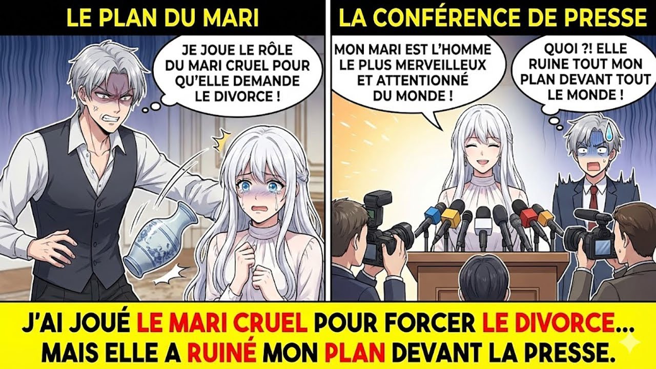 J’ai joué le mari cruel pour forcer le divorce… mais elle a ruiné mon plan devant la presse