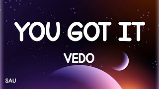 Vedo - You Got It (Lyrics)