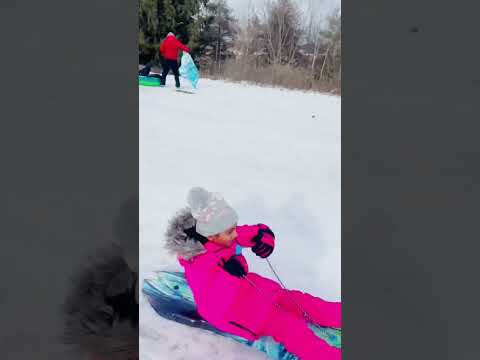 My First Tobogganing