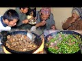 Village Port Gravy curry Cooking & Enjoying with Rice In the Village || Rural Nepal & Organic Food