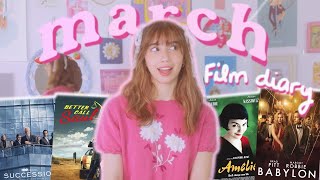 March Film Diary 📼 every movie & tv show I watched