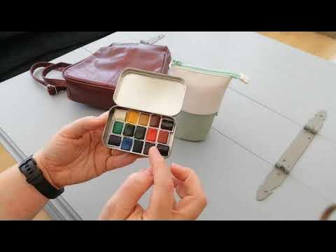 Portable Art Kit: Stamped Pouch Tutorial