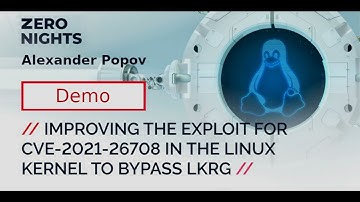 LKRG Bypass Demo with the Improved PoC Exploit for CVE-2021-26708 in the Linux Kernel