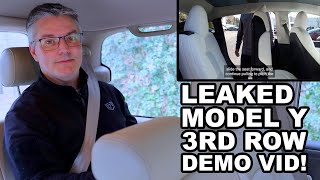 Leaked Tesla video demos Model Y 3rd row seats!