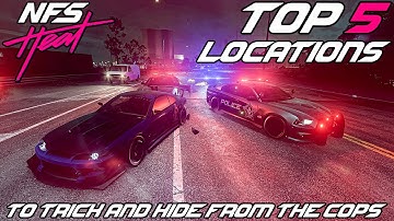 NFS Heat - Top 5 Locations To Trick & Hide From The Cops