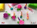 How to make roses and Unicorn Horns out of Air Clay