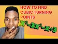 How to Find Turning Points of a Cubic Function | Grade 12 Maths /Stationary points of a cubic