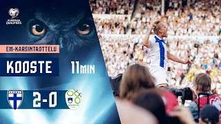 Huuhkajat Highlights (11min.) | Suomi-Slovenia 2-0 | UEFA EURO 2024 -karsinnat | 16.6.2023