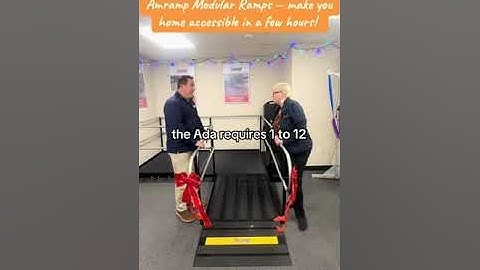 Amramp modular ramps — make your home safe and accessible in a matter of hours.