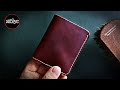 Handmade Leather Wallet | best leather wallet | leather craft | DIY | ASMR