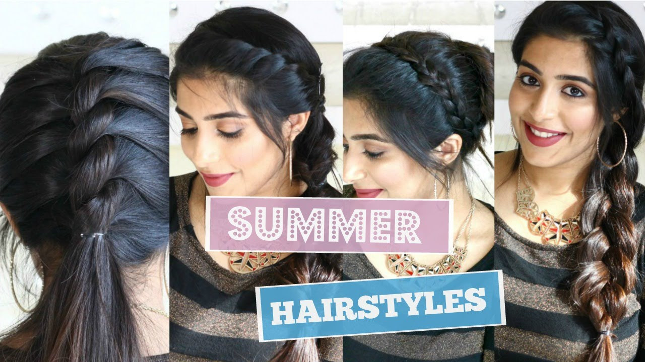 Everyday Quick Easy Hairstyles// indian hairstyles for medium/long hair for  school/college/work - YouTube