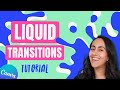 How to make irresistible LIQUID video TRANSITIONS & ANIMATED TITLES | Canva PRO Tutorial