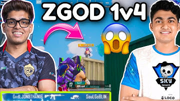 ZGod 1v4 with DBS😱 JONATHAN vs GOBLIN, NEYO 🚀 SkyEsports 👑