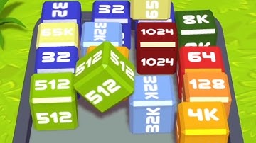 Merge Cube 2048 3D - ASMR Gameplay (Cubes Math, Level Up NumberBlocks Jelly Balls) Inka Kubes 46