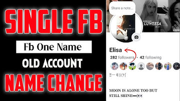 HOW TO ONE NAME ON FACEBOOK OLD ACCOUNT 2025 | ONE NAME ON FACEBOOK 2025