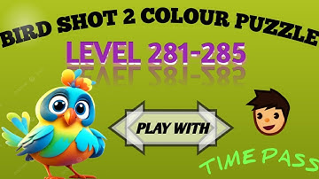 Bird shot 2 colour puzzle 🐦 level 281-285 #birdsortcolorpuzzle #birdshort #birdsort
