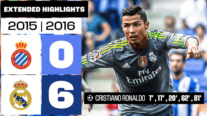 ESPANYOL 0-6 REAL MADRID 2015/16 | RESUMEN ampliado