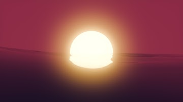 1 Hour 4K Serene Sunset Over Tranquil Ocean Motion Graphics Background VJ Loop DJ Visual Screensaver