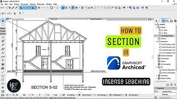 How To Section In Archicad || Intense Teaching