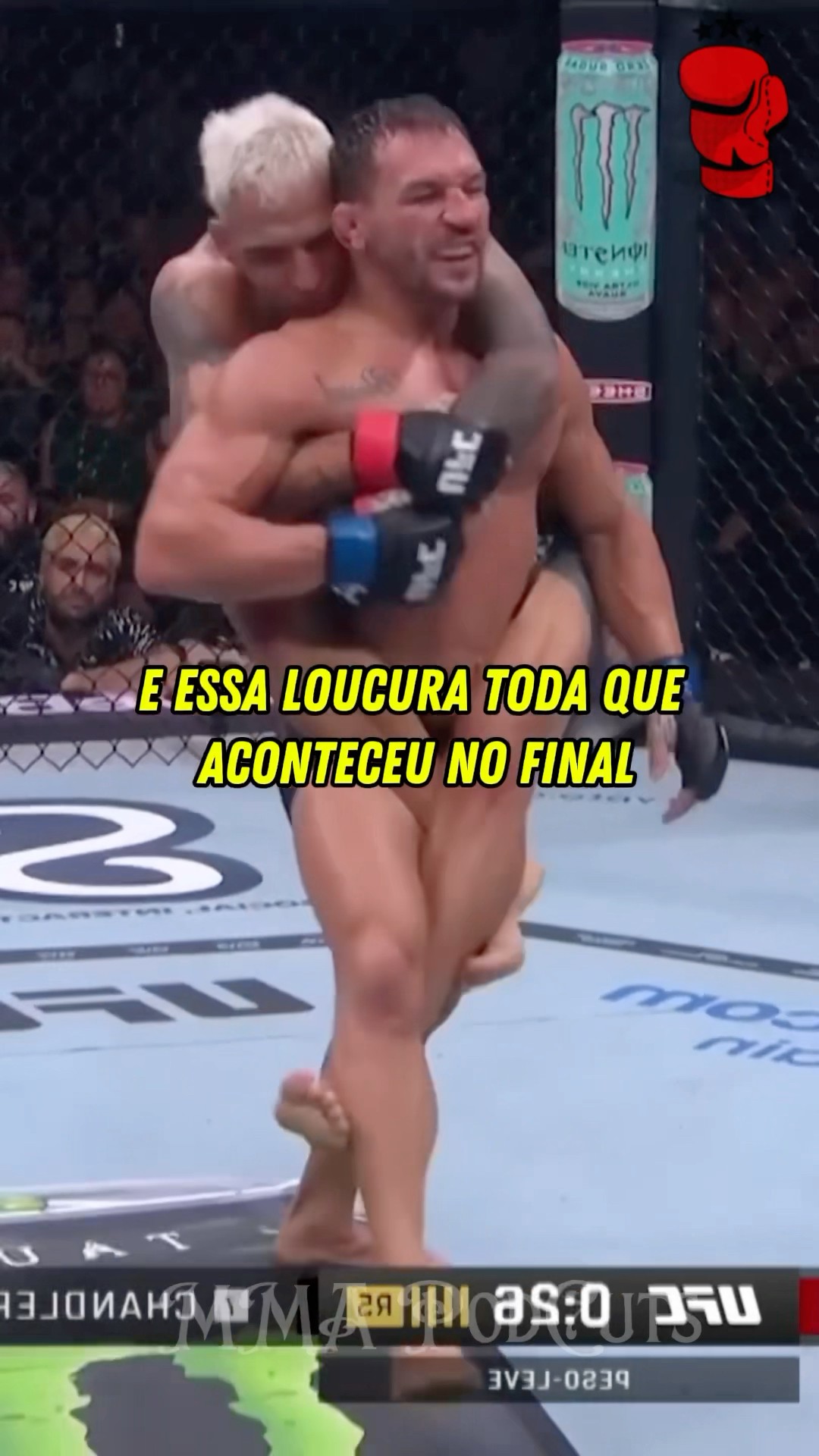 CHARLES OLIVEIRA FALA DA LUTA COM MICHAEL CHANDLER #mma #luta #boxe #ufc #foryou #shortsfeed #brasil