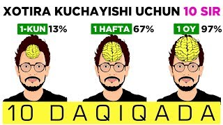 Xotirani kuchaytiruvchi 10 ta SIR. Hamma uchun birdek to'gri keladi! 10 daqiqada