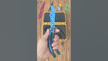 CSGO 1:1 Skin Model Unboxing: Karambit & Butterfly Knife #csgo #unboxing #csgoskin #outdoors