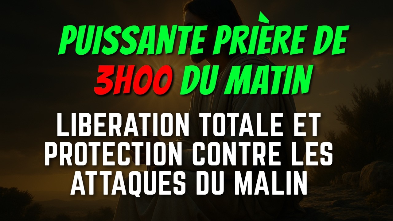🙏 PRIÈRE DE 3H00 DU MATIN : Libération Totale et Protection contre les ...