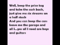 Jessie J - Price Tag ft. B.o.B. [hq] Lyrics on the screen