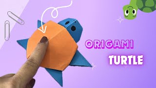 Origami Jumping Turtle | how to make paper turtle | how to make paper turtle step by step