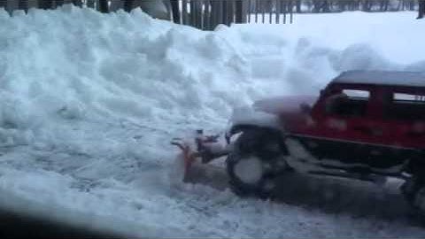 Axial SCX10 snow plow