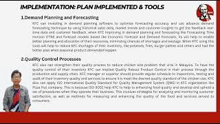 PPB3193 OPERATIONAL MANAGEMENT: ASSIGNMENT 1 (INDIVIDUAL)