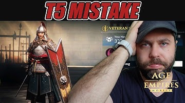 Stop Wasting Speedups: The Truth About T5 vs T6 Troops in AoE Mobile! | Age of Empires Mobile