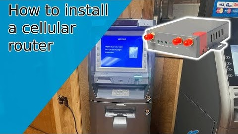 How to Install a Cellular Router on an ATM - Ocean Atm