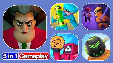 Scary Teacher 3D, Craft Survival, Going Balls, Monsters Lab, Stealth Master