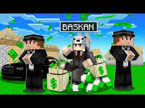 MİLYONER BAŞKAN OLDUM 😱 - Minecraft