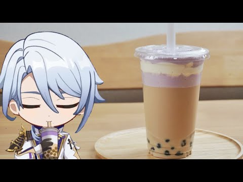 Genshin Impact: Ayato's favorite boba milk tea "Milk Tea Medley" / 原神料理 神里綾人の大好きなタ